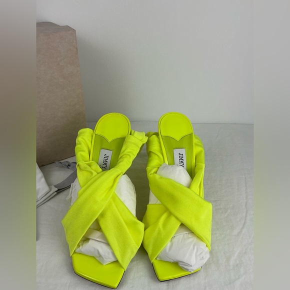 JIMMY CHOO NEOMA 110 NEON APPLE GREEN - 37 - Picture 13 of 14
